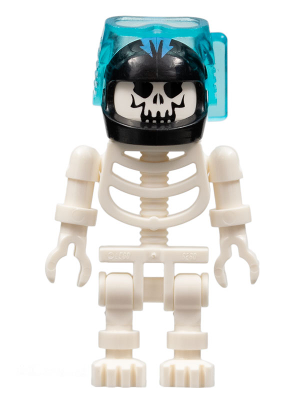Skeleton with Evil Skull, Black Aquaraiders II Helmet (gen016)