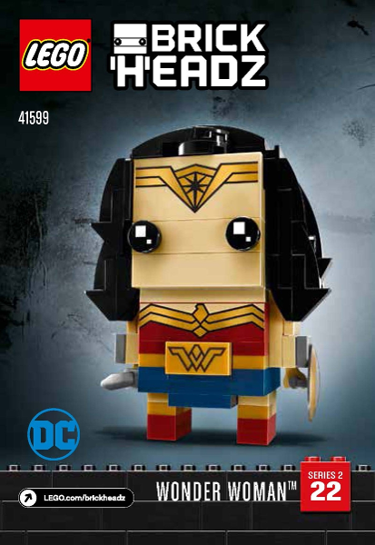41599 Wonder Woman (Used) LEGO BrickHeadz