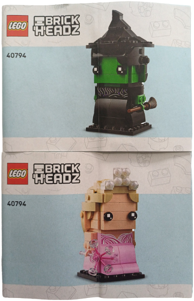 40794 Elphaba & Glinda Figures (Used) LEGO BrickHeadz