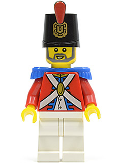 Imperial Soldier II - Shako Hat Printed, Gray Beard (pi118)