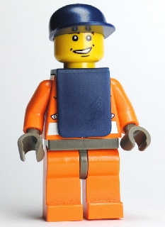 Coast Guard World City, Orange Jacket with Zipper, Dark Blue Cap, Dark Blue Vest (wc012)