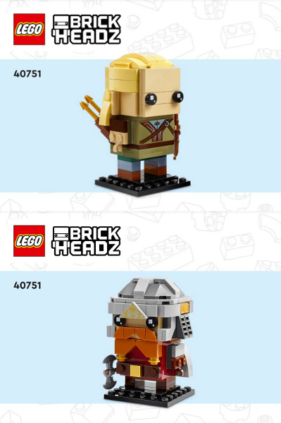 40751 Legolas & Gimli (Certified) LEGO BrickHeadz