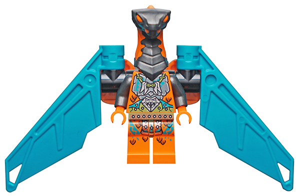 Boa Destructor - Breastplate Torso, Pearl Dark Gray Head, Jet Pack (njo0737)