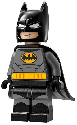 Batman - Dark Bluish Gray Suit, Flexible Rubber Cape (sh0962)