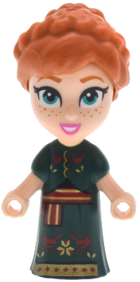 Anna - Micro Doll, Dark Green Dress (dp235)