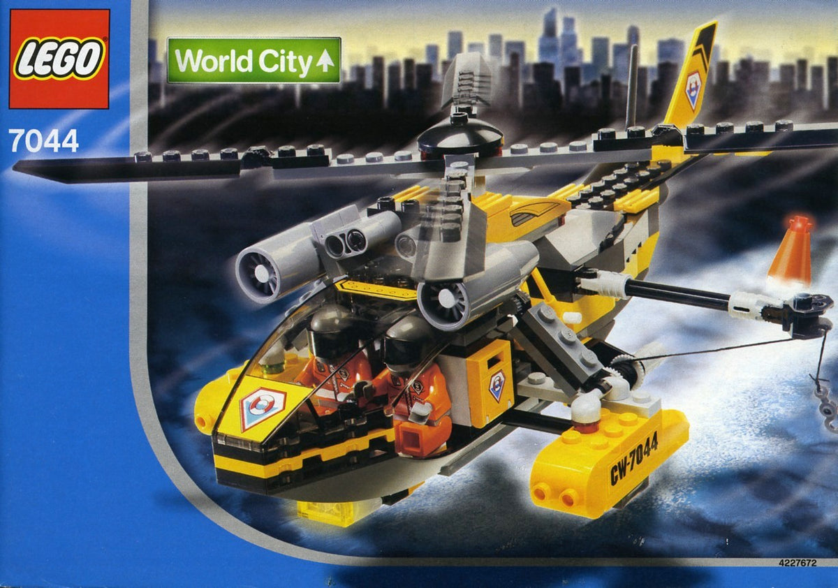 7044 Rescue Chopper (Used) LEGO World City