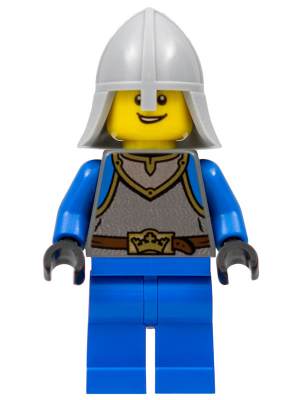 Castle - King's Knight Scale Mail, Crown Belt, Helmet with Neck Protector, Open Grin (cas540)