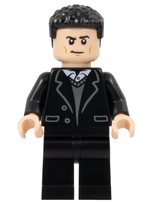 Bruce Wayne - Black Suit, Dark Bluish Gray Sweater (sh0884)