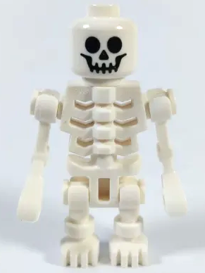 Skeleton with Standard Skull, Angular Rib Cage, Mechanical Arms (gen066)