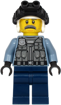 Police - Officer Sam Grizzled, Sand Blue Jacket (cty1204)