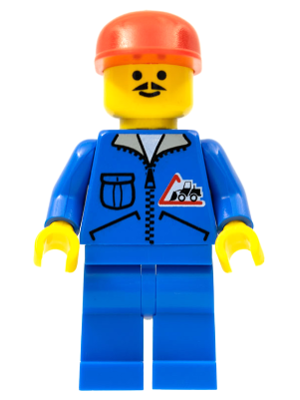 Bulldozer Logo - Blue Legs, Red Cap (jbl009)