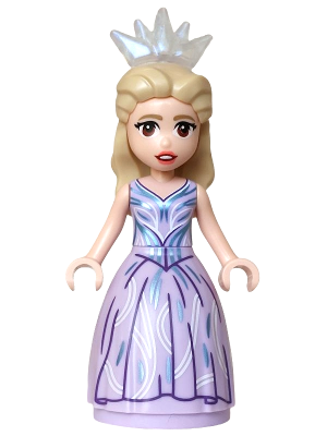 Glinda - Mini Doll, Lavender Dress, Wide Skirt, Crown Tiara (wck024)
