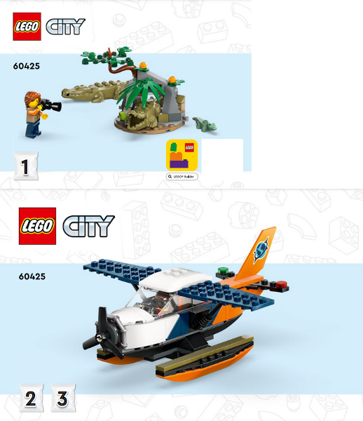 60425 Jungle Explorer Water Plane (Certified) LEGO City