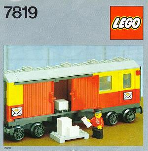 7819 Postal Container Wagon (Used) LEGO Trains