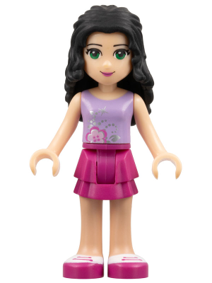 Friends Emma - Magenta Layered Skirt, Lavender Top (frnd0001)