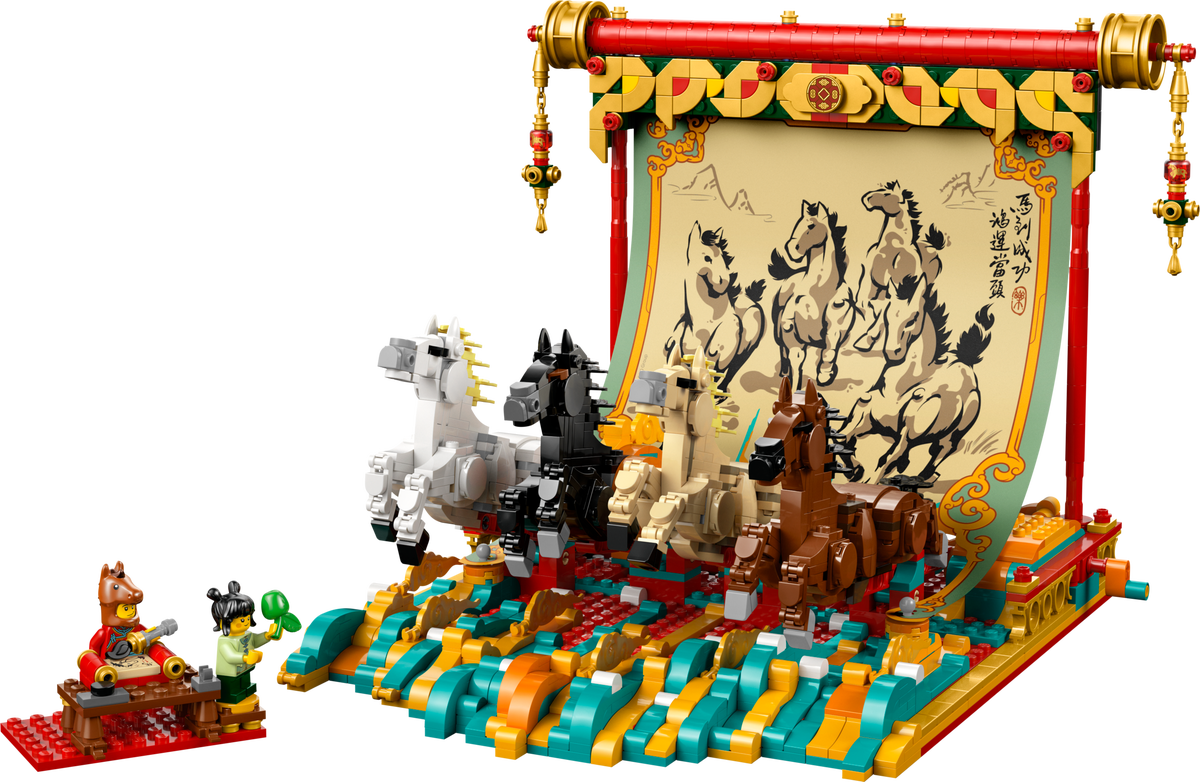 80119 Galloping Horse Canvas (Retired) LEGO Seasonal