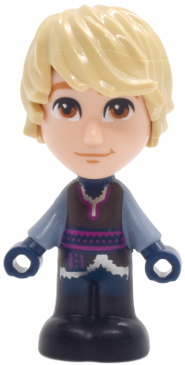 Kristoff - Micro Doll, Dark Brown Shirt, Dark Blue Shorts, Closed Mouth Grin (dp229)