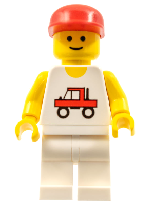 Trucker - White Legs, Red Cap (trc004)