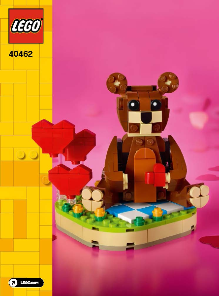40462 Valentine's Brown Bear (Used) LEGO Seasonal