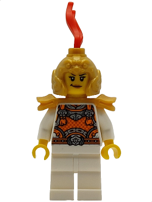 Celestial General - Pearl Gold Helmet and Shoulder Pads (mk181)