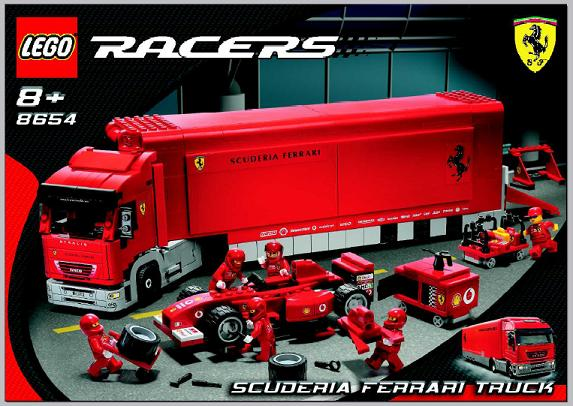 8654 Scuderia Ferrari Truck (Certified) LEGO Racers