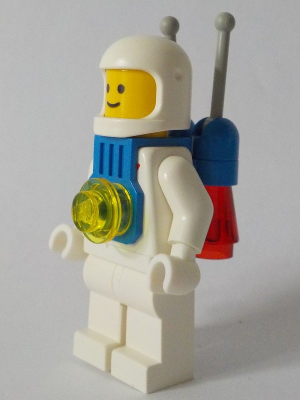 Classic Space - White with Blue Jet Pack (sp052a)