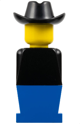 LEGOLAND - Black Torso, Blue Legs, Black Cowboy Hat (old027)