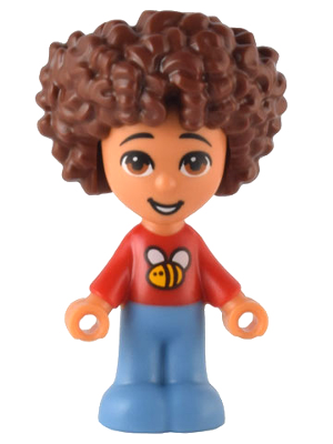 Friends Santiago - Micro Doll, Red Shirt with Bee (frnd0559)