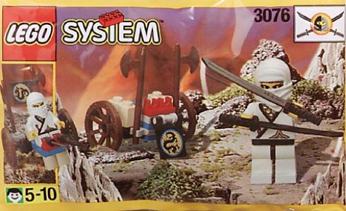 3076 White Ninja Axe Wagon (Certified) LEGO Castle