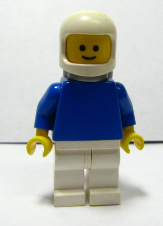 Plain Blue Torso with Blue Arms, White Legs, White Classic Helmet, Air Tanks (pln128)