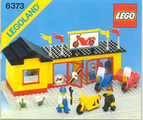 6373 Motorcycle Shop (Used) LEGO Town