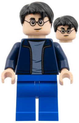 Harry Potter - Dark Blue Open Jacket over Sand Blue Shirt, Blue Legs (hp338)