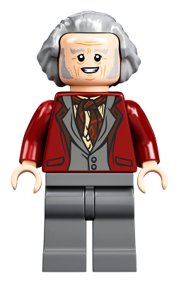Garrick Ollivander - Dark Red Jacket, Hair Swept Back (hp246)