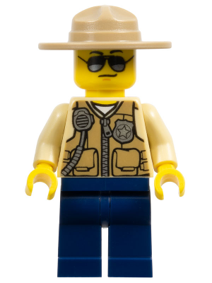 Swamp Police - Officer, Vest, Dark Tan Hat, Sunglasses (cty0516)