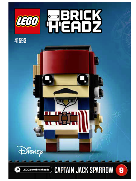 41593 Captain Jack Sparrow (Certified) LEGO BrickHeadz