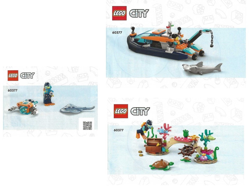 60377 Explorer Diving Boat (Used) LEGO City