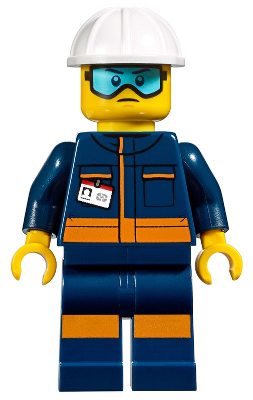 Ground Crew Technician - Male, Jumpsuit and Construction Helmet (cty1010)