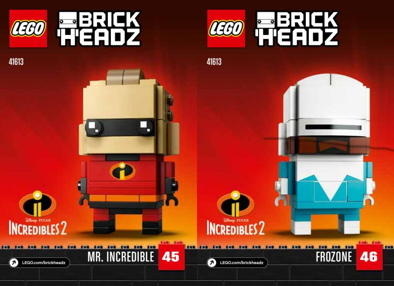 41613 Mr. Incredible & Frozone (Used) LEGO BrickHeadz
