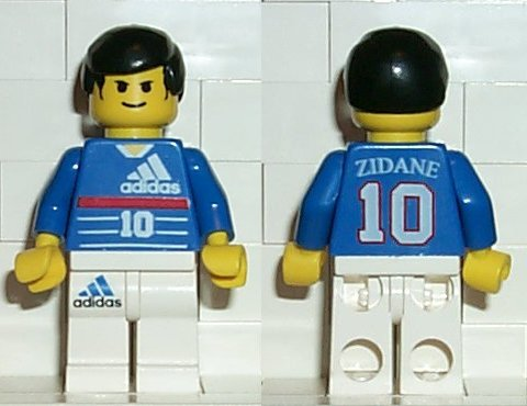 Soccer Player - Adidas Number 10 with ZIDANE on Back (soc044)