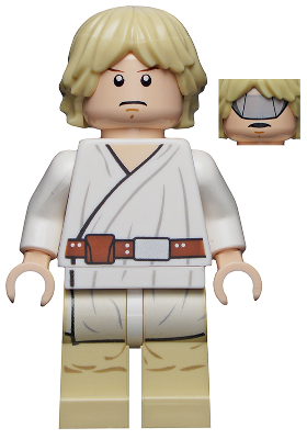 Luke Skywalker (Tatooine, Gray Visor on Reverse of Head) (sw0335)