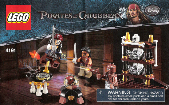 4191 Captain's Cabin (Used) LEGO Pirates of the Caribbean