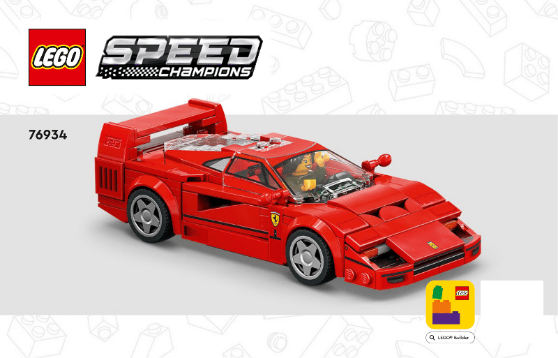 76934 Ferrari F40 (Certified) LEGO Speed Champions