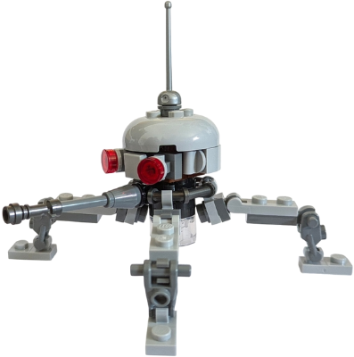Dwarf Spider Droid - Light Bluish Gray Dome, Lightsaber Hilt (sw1421)