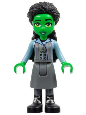 Elphaba - Mini Doll, Dark Bluish Gray Skirt, Black Boots (wck003)
