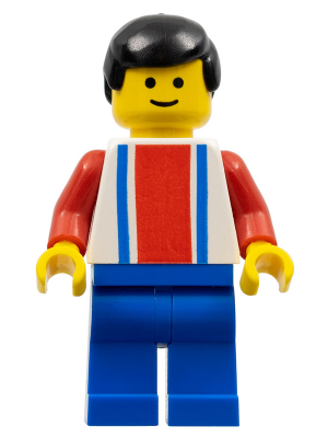 Soccer Player - Red, White, and Blue Team with Number 2 on Back (soc023)