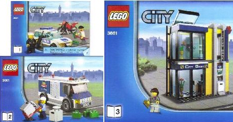 3661 Bank & Money Transfer (Used) LEGO City