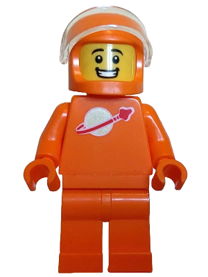 Classic Space - Orange without Air Tanks, with Visor, Male (sp145)