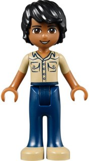 Friends Matthew - Dark Blue Trousers, Khaki Shirt (frnd0081)