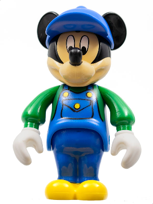 Mickey Mouse Figure with Blue Overalls, Green Sleeves, Blue Cap (4141369) (mck001)