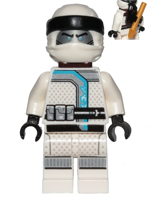 Zane - Sons of Garmadon, Clip and Harpoon on Back (njo0471)